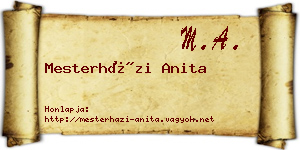 Mesterházi Anita névjegykártya